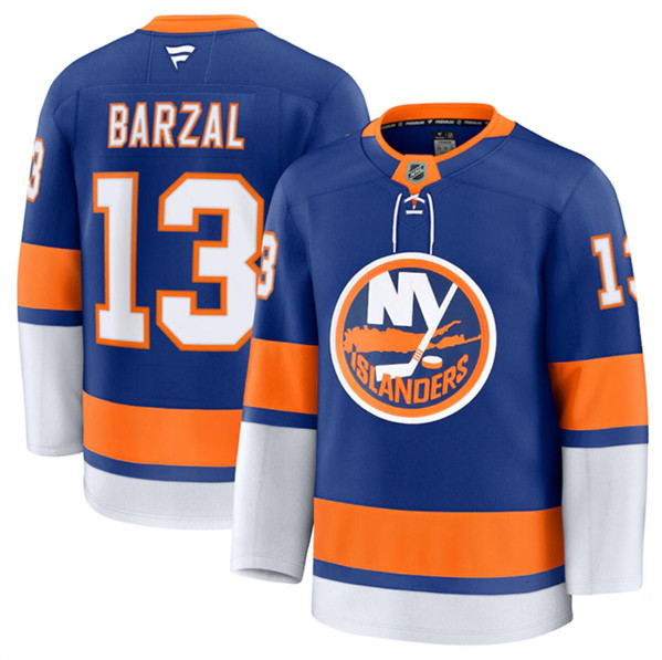 New York Islanders #13 Mathew Barzal Royal 2024-25 Home Stitched Jersey - Zenithce