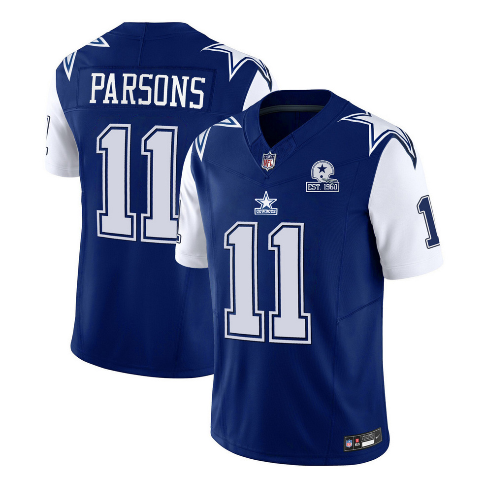 Dallas Cowboys #11 Micah Parsons 2023 F.U.S.E. Navy With Established In 1960 Patch Stitched Jersey - Zenithce