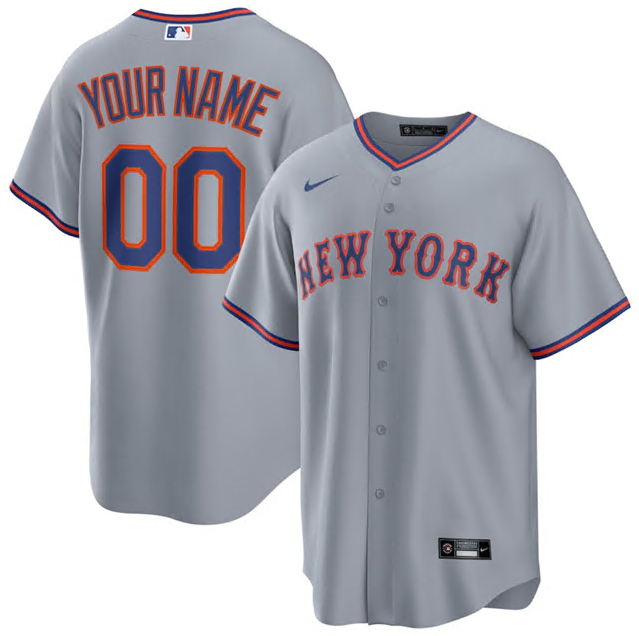 New York Mets Custom Gray 2025 Stitched Jersey - Zenithce