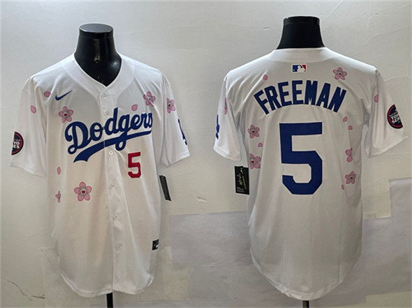 Los Angeles Dodgers #5 Freddie Freeman White 2025 Tokyo Series Limited Stitched Jersey - Zenithce