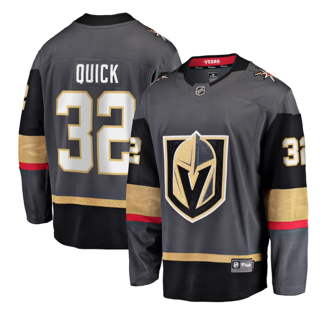 Vegas Golden Knights #32 Jonathan Quick Gray Stitched Jersey - Zenithce