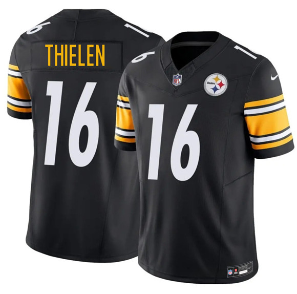 Pittsburgh Steelers #16 Adam Thielen Black 2025 F.U.S.E. Vapor Limited Stitched Jersey - Zenithce