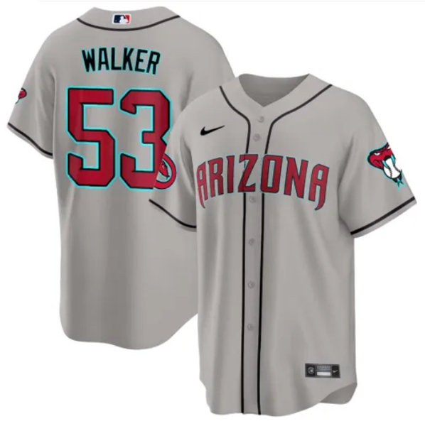 Arizona Diamondbacks #53 Christian Walker Gray 2024 Cool Base Stitched Jersey - Zenithce
