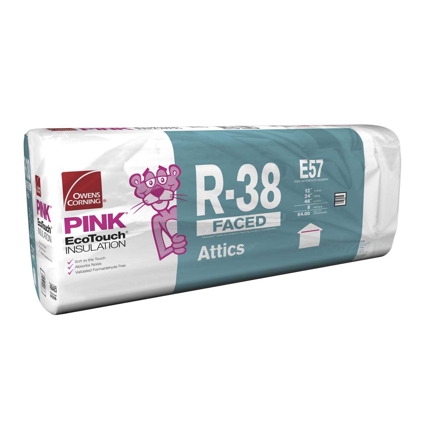 Owens Corning R-30 Faced Fiberglass Insulation Batt 48 - Zenithce