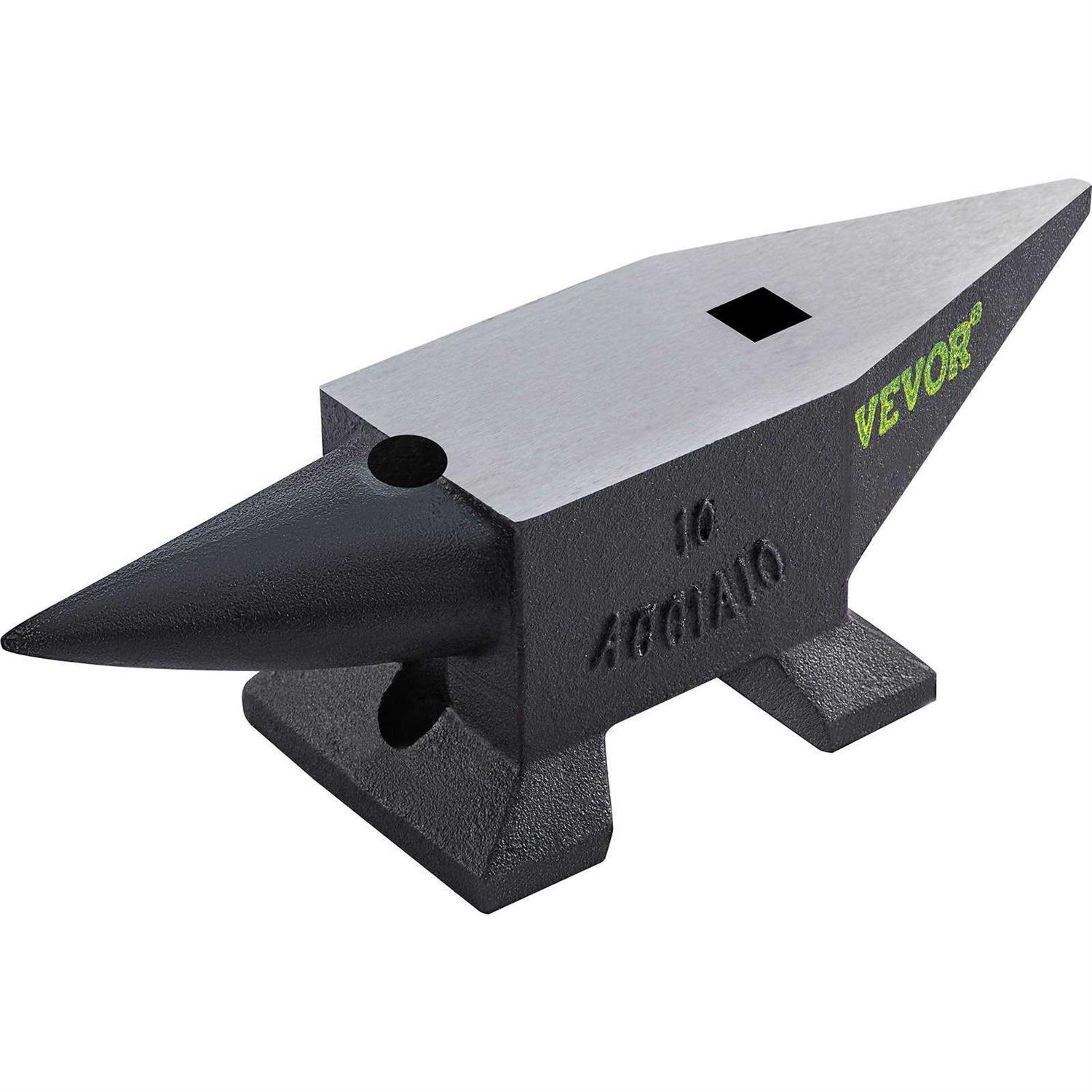 VEVOR Cast Iron Anvil Single Horn Anvil with Large Countertop and Stable Base - Zenithce