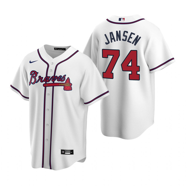 Atlanta Braves #74 Kenley Jansen White Cool Base Stitched Baseball Jersey - Zenithce