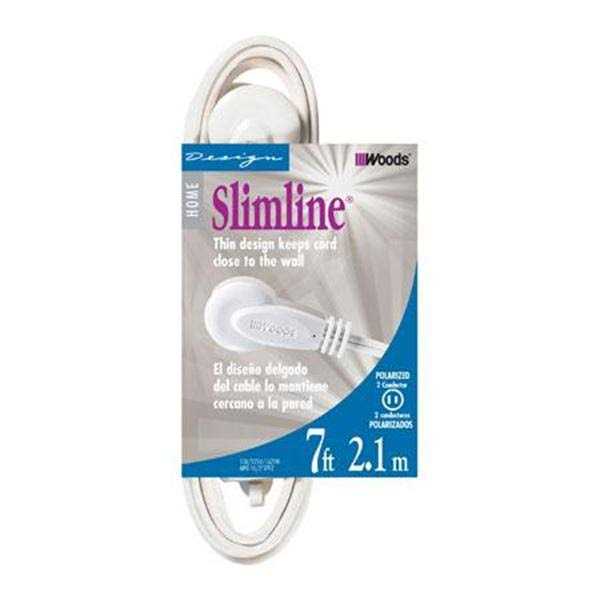 Slimline 2255 Flat Plug Extension Cord 3-Wire - Zenithce