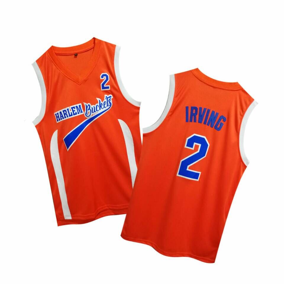 Uncle Drew Harlem Buckets 2 Kyie Irving Orange Movie Jersey - Zenithce