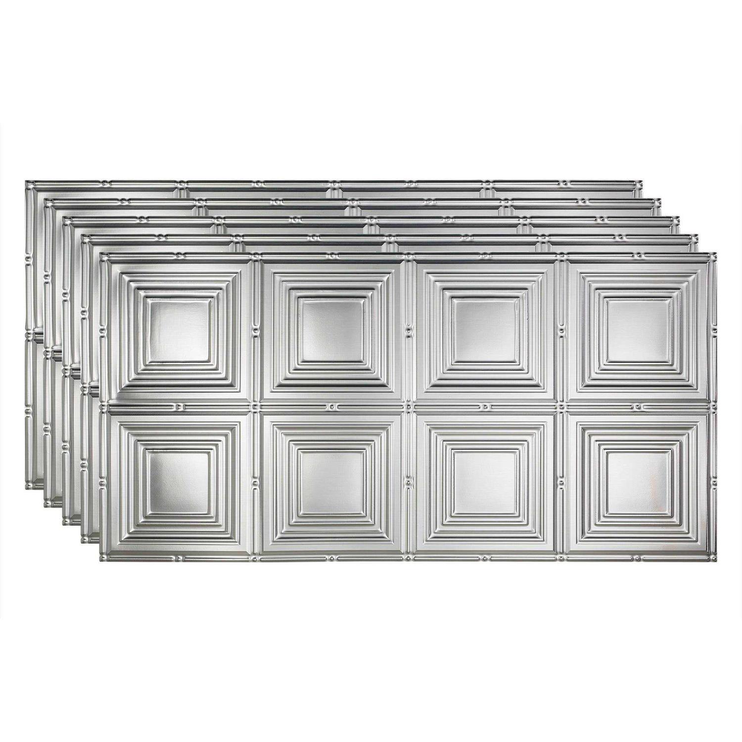 Fasade Portrait Decorative Vinyl 2ft x 4ft Glue Up Ceiling Tile - Zenithce
