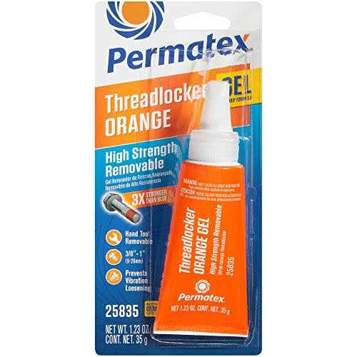 Permatex High Strength Removable Orange Gel Threadlocker - Zenithce