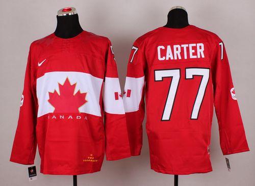 Olympic 2014 CA. #77 Jeff Carter Red Stitched Jersey - Zenithce