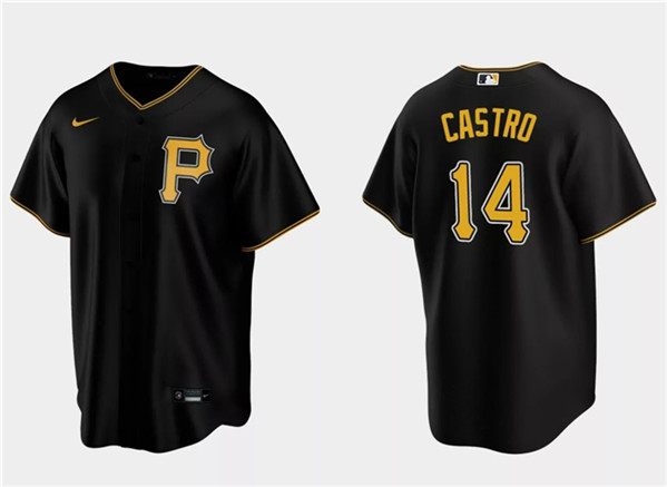 Pittsburgh Pirates #14 Rodolfo Castro Black Cool Base Stitched Jersey - Zenithce