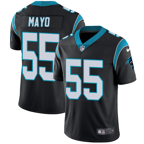 Carolina Panthers #55 David Mayo Black Vapor Untouchable Limited Stitched Jersey - Zenithce