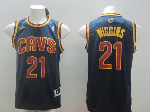 Cleveland Cavaliers #21 Andrew Wiggins Revolution 30 Swingman Navy Blue Jersey - Zenithce