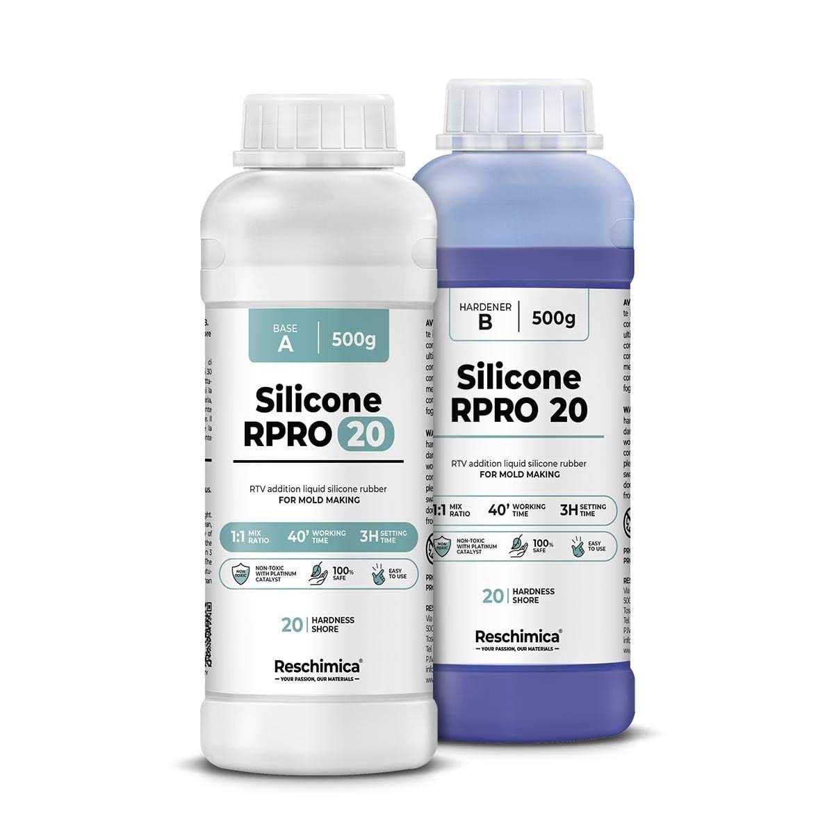 R PRO 20 Silicone Rubber for Silicone Medium Hardness Moulds,Silicone Mould Making kit for DIY - Zenithce