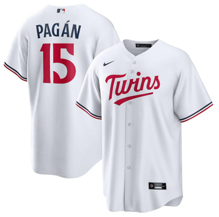 Minnesota Twins #15 Emilio Pagán White Cool Base Stitched Jersey - Zenithce