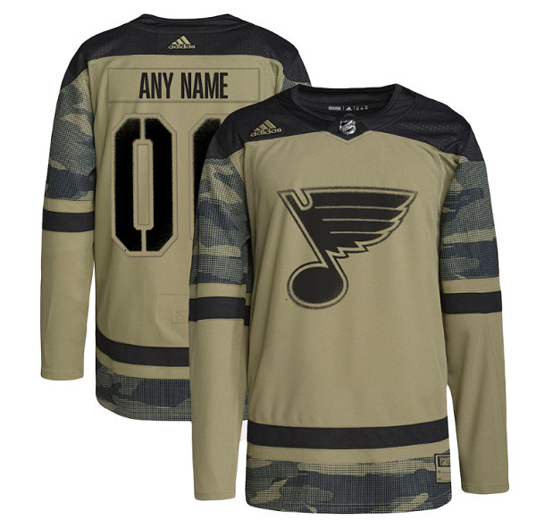 St. Louis Blues Active Player Custom 2022 Camo Military Appreciation Night Stitched Jersey - Zenithce