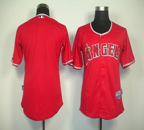 Angels Of Anaheim Blank Red Cool Base Stitched Jersey - Zenithce