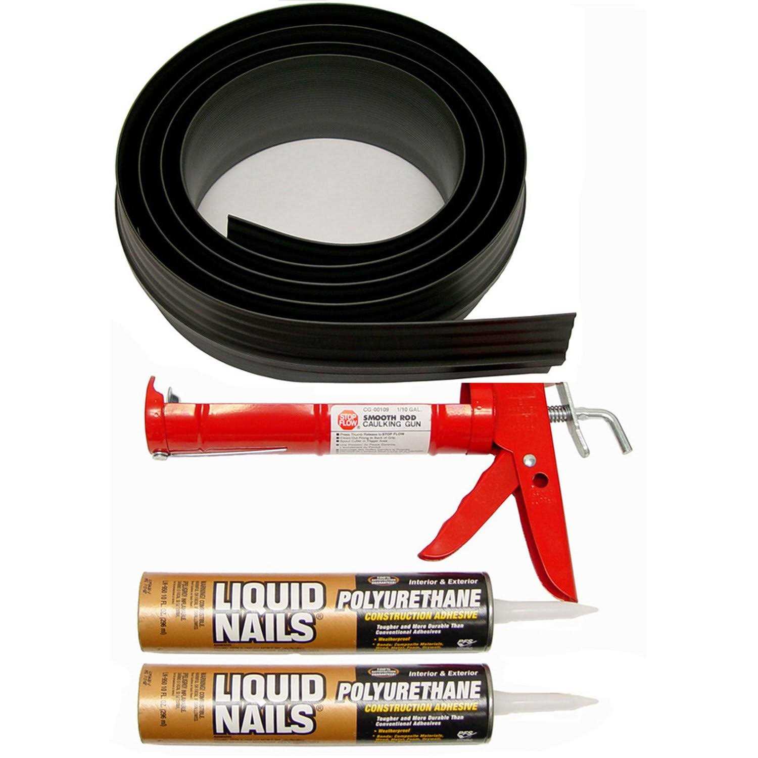 Tsunami Seal Gray Garage Door Threshold Kit - Zenithce
