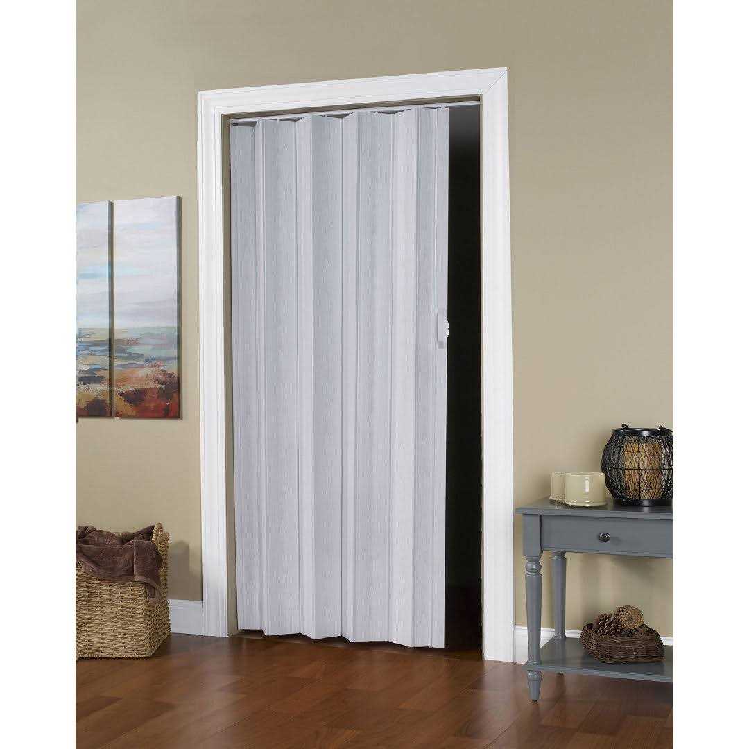 Spectrum Via 48 inchwide x 96 inchhigh Accordion Vinyl Folding Door - Zenithce