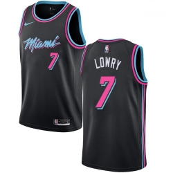 Miami Heat 7 Kyle Lowry Black Swingman City Edition 2018 19 Jersey - Zenithce