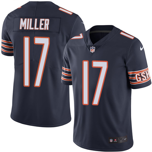 Chicago Bears#17 Anthony Miller Navy Blue Vapor Untouchable Limited Stitched Jersey - Zenithce