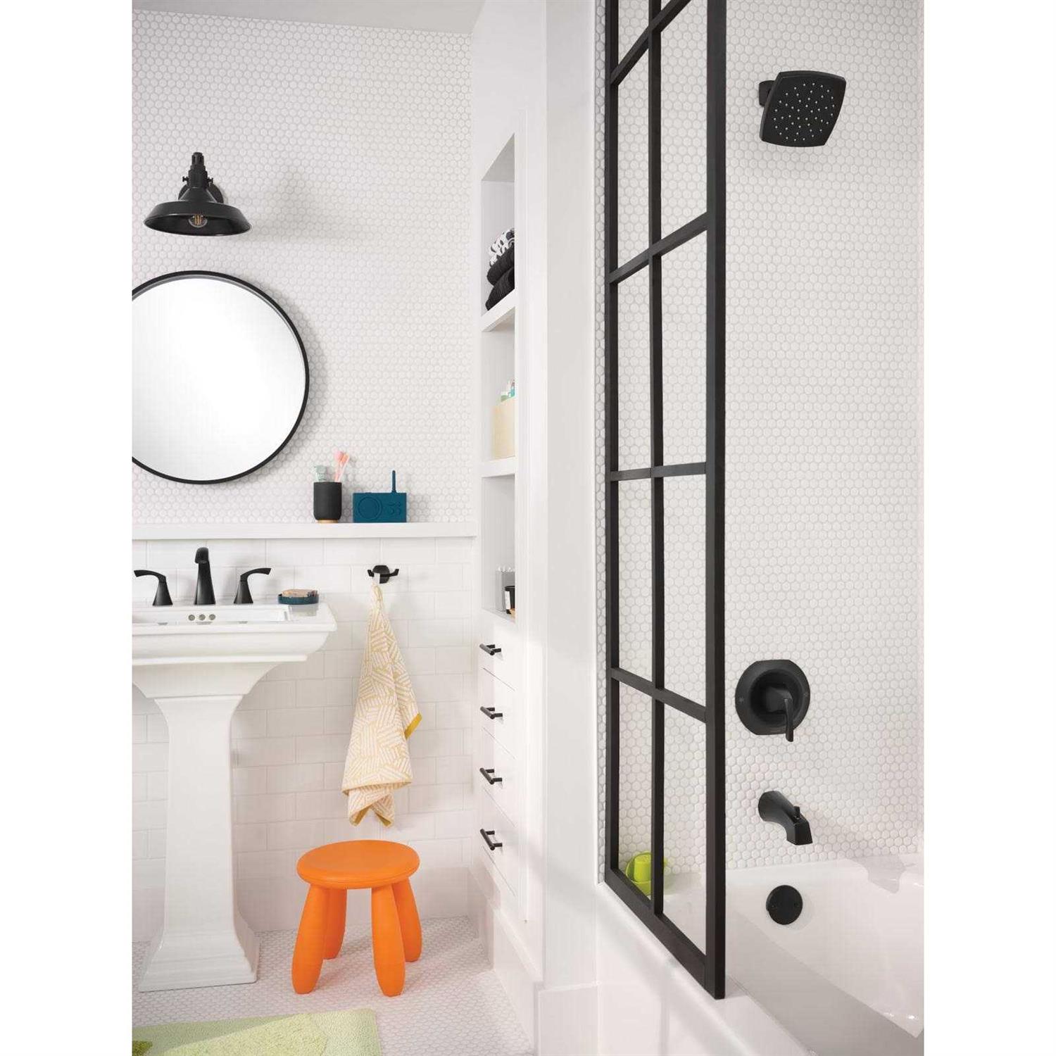 Moen Lindor Matte Black 2-Handle Centerset Bathroom Faucet - Zenithce