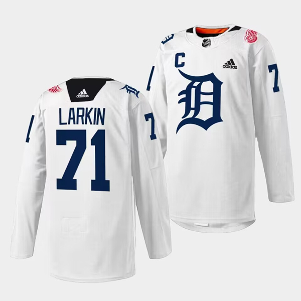 Detroit Red Wings #71 Dylan Larkin White 2023 Stitched Jersey - Zenithce