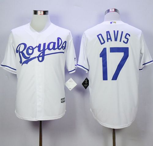 Royals #17 Wade Davis White New Cool Base Stitched Jersey - Zenithce