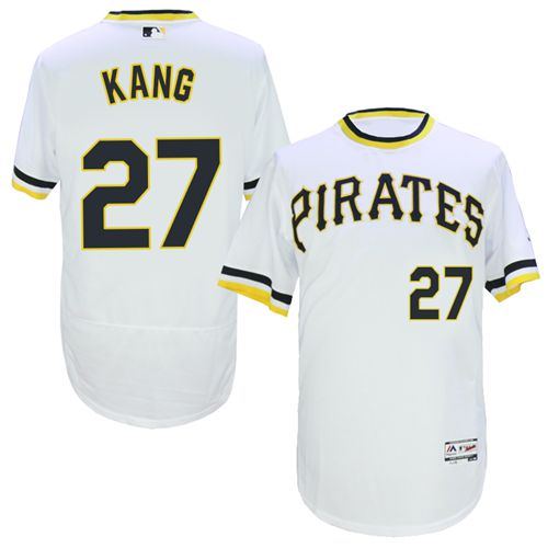 Pirates #27 Jung-Ho Kang White Flexbase Authentic Collection Cooperstown Stitched Jersey - Zenithce