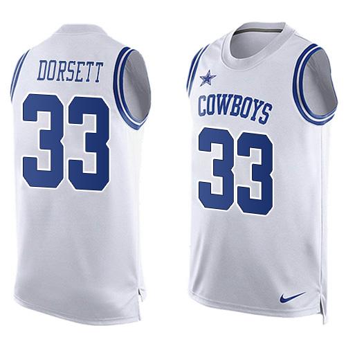 Dallas Cowboys Customized White Limited Tank Top Stitched Jersey - Zenithce