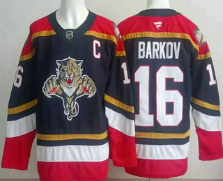 Florida Panthers #16 Aleksander Barkov Navy Authentic Jersey - Zenithce