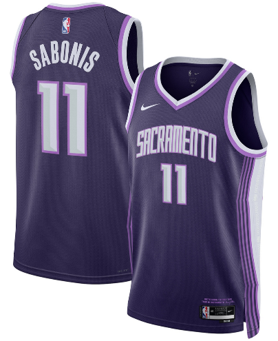 Sacramento Kings #11 Domantas Sabonis Purple 2025-26 City Edition Swingman Stitched Jersey - Zenithce