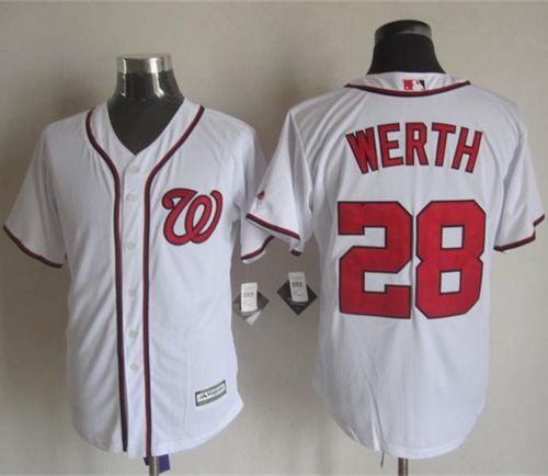 Nationals #28 Jayson Werth White New Cool Base Stitched Jersey - Zenithce