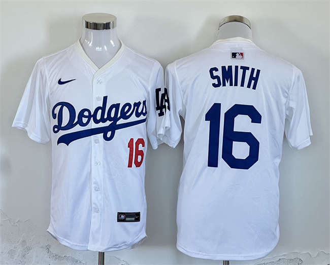 Los Angeles Dodgers #16 Will Smith White 2024 Limited Stitched Jersey - Zenithce