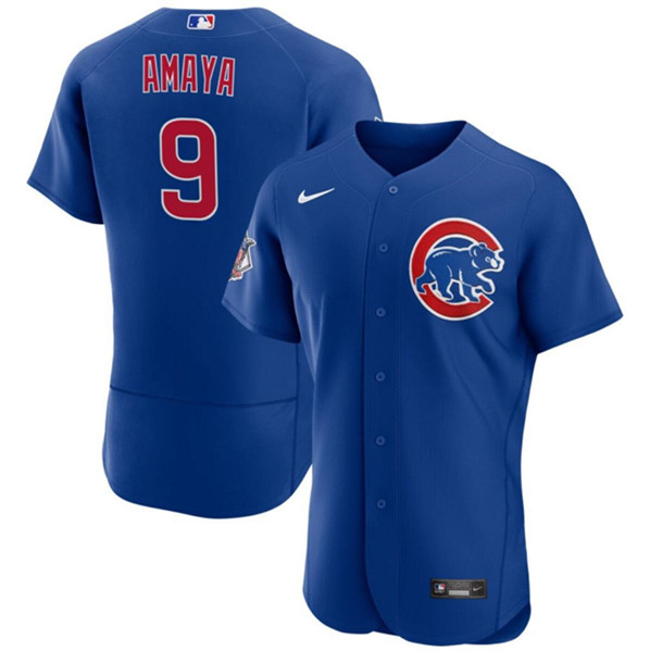 Chicago Cubs #9 Miguel Amaya Blue Flex Base Stitched Jersey - Zenithce