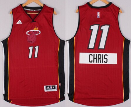 Miami Heat #11 Chris Andersen Revolution 30 Swingman 2014 Christmas Day Red Jersey - Zenithce