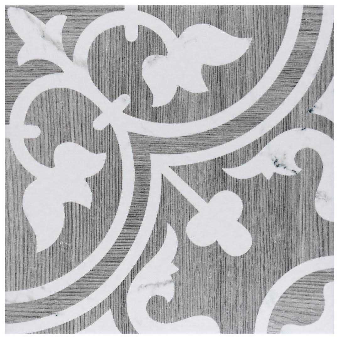 Merola Tile Llama Arte Loire Verso 9-3/4 in. x 9-3/4 in. Porcelain Floor and Wall Tile - Zenithce