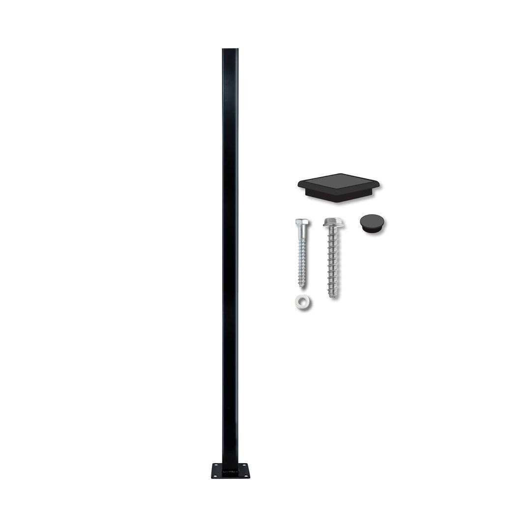 OUTDECO 1/2 in. x 1 in. Black Polymer Slat Fence Spacers - Zenithce