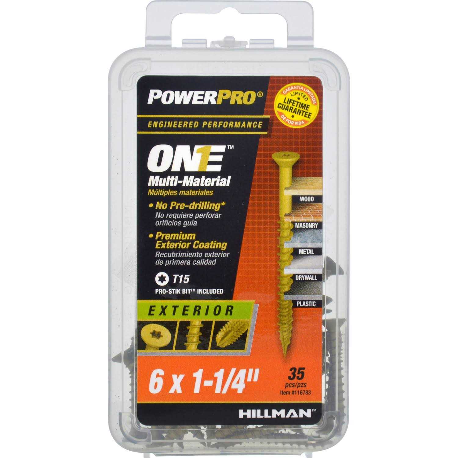 Hillman Power Pro All-Purpose Wood Screws 48578 - Zenithce