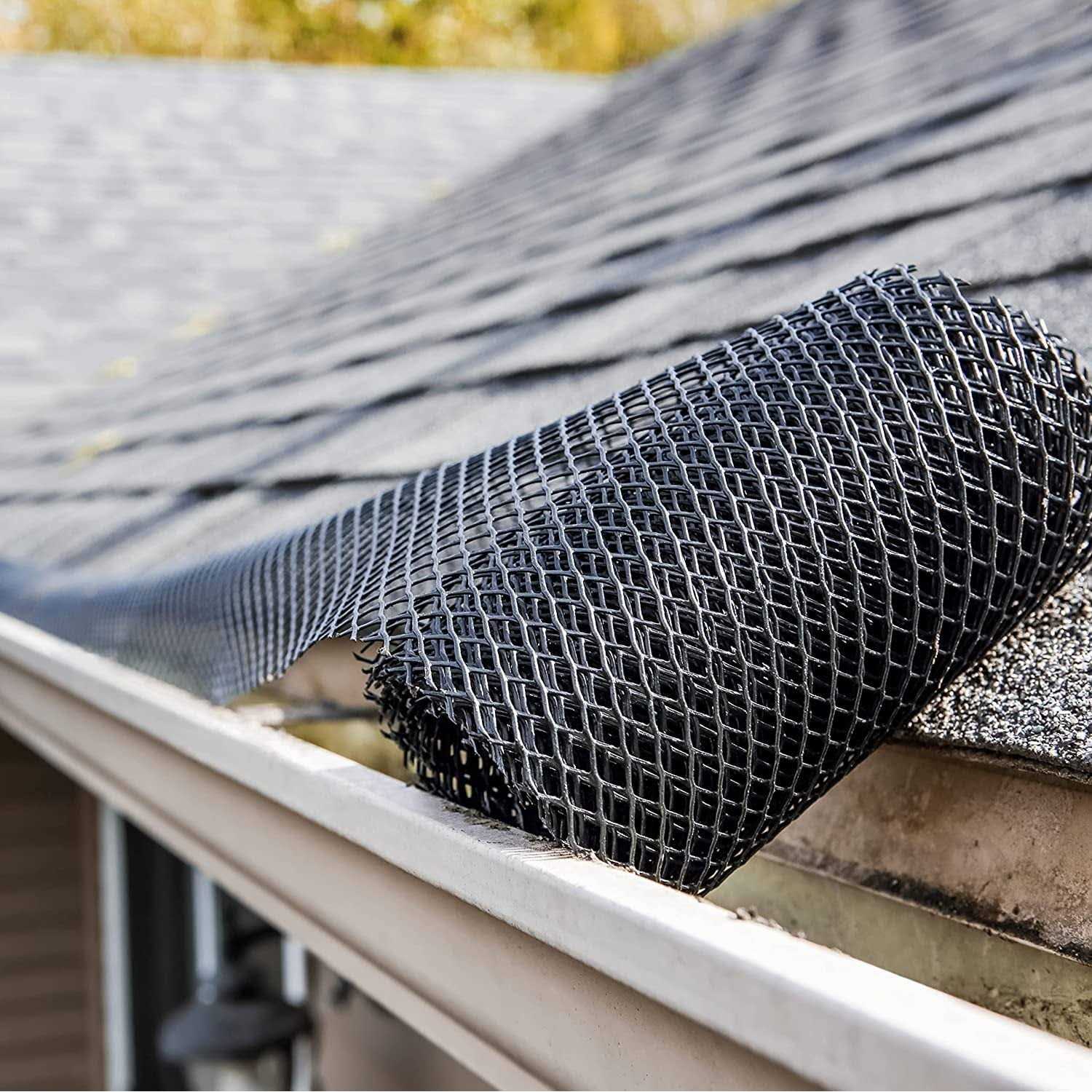 Home Intuition Gutter Guard Plastic Mesh Guards 6 inch Wide Long - Zenithce