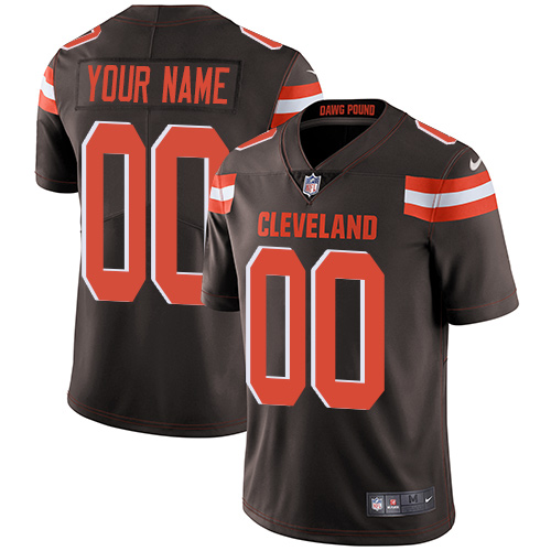 Cleveland Browns Customized Brown Team Color Vapor Untouchable Limited Stitched NFL Jersey - Zenithce