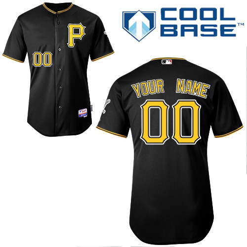 Pirates Customized Authentic Black Cool Base MLB Jersey - Zenithce