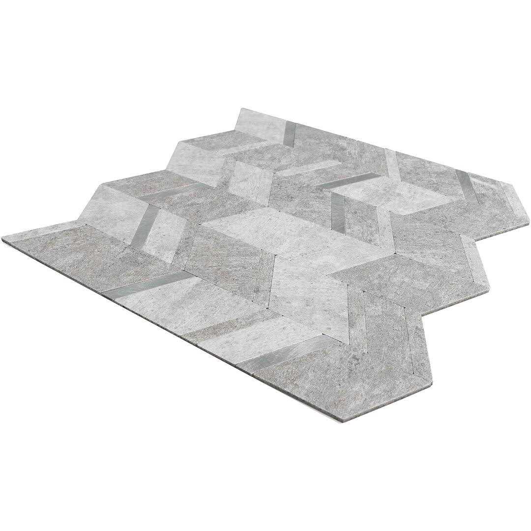 Ivy Hill Tile Luxe Core Chevron 11.02 in. x 11.41 in. SPC Peel and Stick Tile - Zenithce