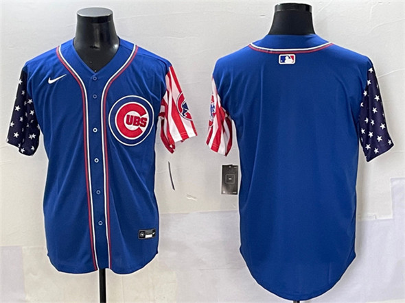 Chicago Cubs Blank Royal 2025 Independence Day Vapor Premier Limited Stitched Jersey - Zenithce