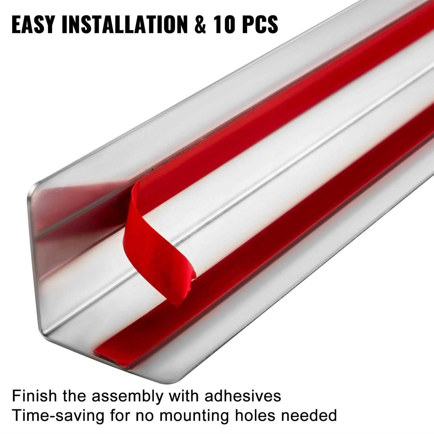 VEVOR Stainless Steel Corner Guards 48 inch Metal Wall Corner Protector Pack Corner Guards 20 Ga 304 Stainless Corner Guard - Zenithce