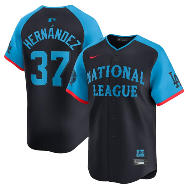 National League #37 Teoscar Hernandez Navy 2024 All-Star Limited Stitched Jersey - Zenithce