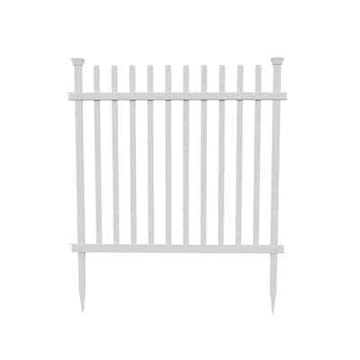 Zippity Outdoor Products Baskenridge No-Dig Vinyl Fence Kit - Zenithce