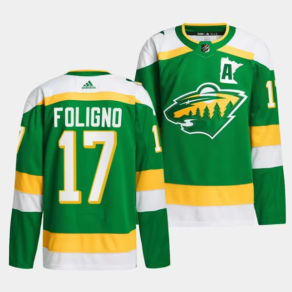 Minnesota Wild #17 Marcus Foligno Green 2023-24 Stitched Jersey - Zenithce