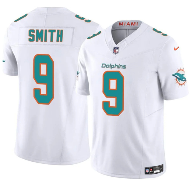 Miami Dolphins #9 Jonnu Smith White 2024 F.U.S.E. Vapor Limited Stitched Jersey - Zenithce